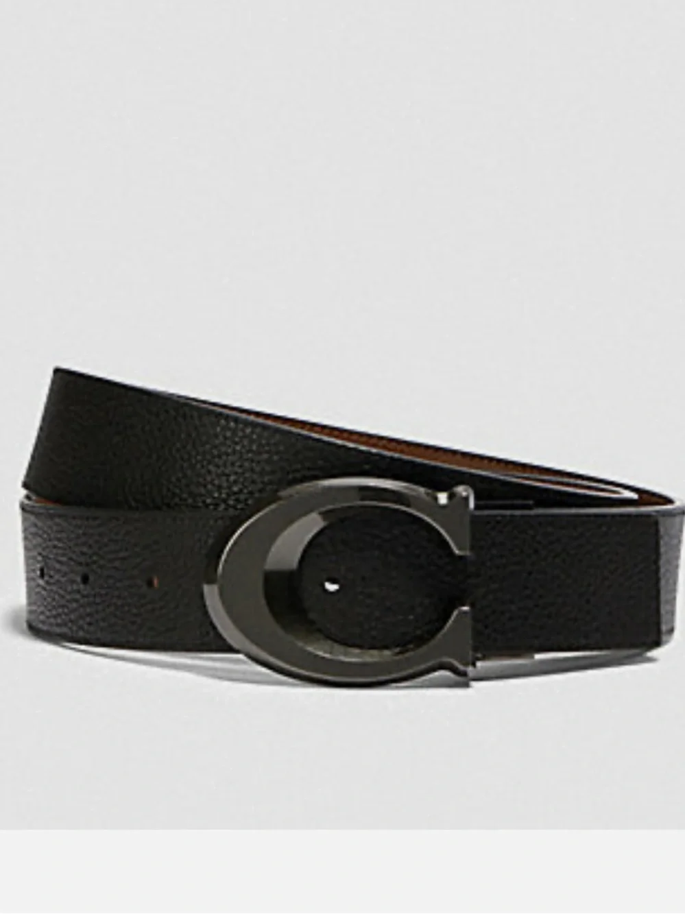 COACH Signature Buckle Cut-To-Size Reversible Belt, 38 Mm